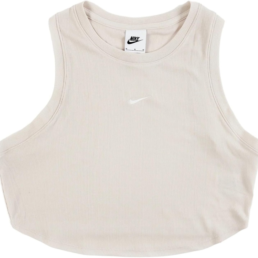Nike Women's Sportswear Ribbed Tight Fit Cropped Tank Size Medium